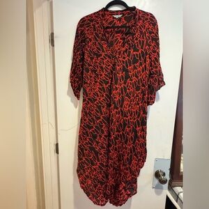 Manaola Red and Black Dress